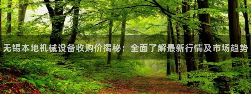 杏盛平台官网：无锡本地机械设备收购价揭秘：全面了解最新行情及市场趋势