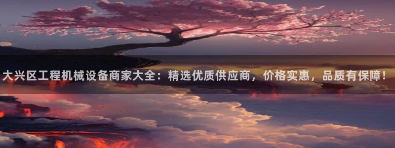 杏盛平台官网：大兴区工程机械设备商家大全：精选优质供应商，价格实惠，品质有保障！