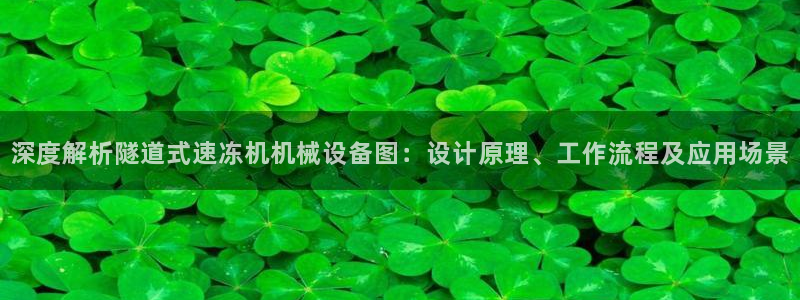 杏盛app下载：深度解析隧道式速冻机机械设备图：设计原理、工作流程及应用场景