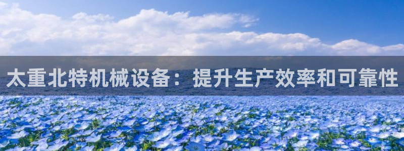 杏盛平台：太重北特机械设备：提升生产效率和可靠性