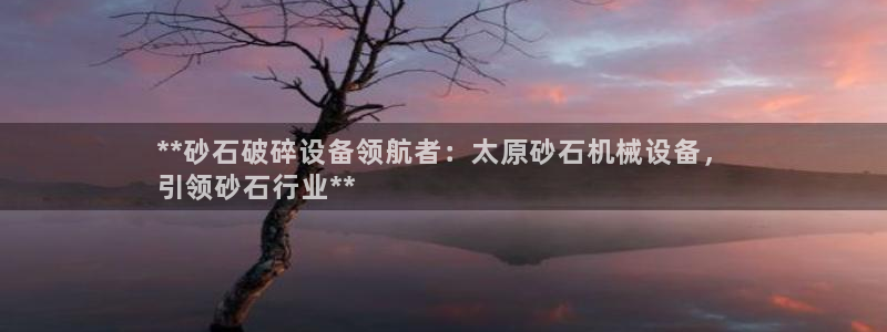 杏盛平台：**砂石破碎设备领航者：太原砂石机械设备，
引领砂石行业**