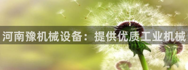 杏盛平台登陆：河南豫机械设备：提供优质工业机械