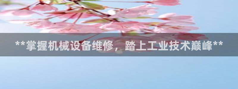 杏盛平台官网注册：**掌握机械设备维修，踏上工业技术巅峰**