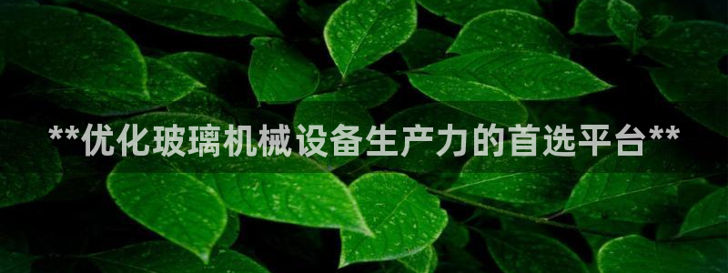 杏盛平台官网注册：**优化玻璃机械设备生产力的首选平台**