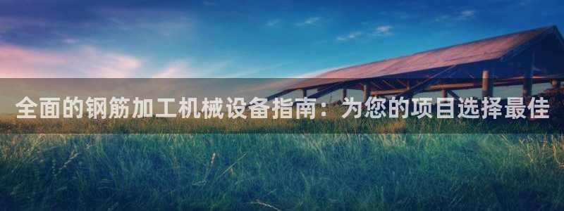 杏盛娱乐代理：全面的钢筋加工机械设备指南：为您的项目选择最佳
