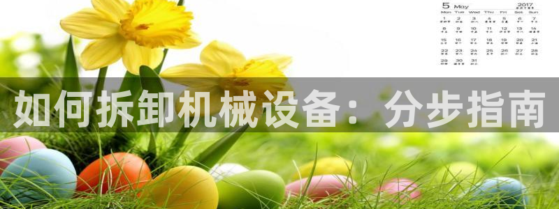 杏盛官方平台：如何拆卸机械设备：分步指南