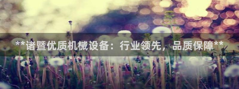 杏盛官网登录：**诸暨优质机械设备：行业领先，品质保障**