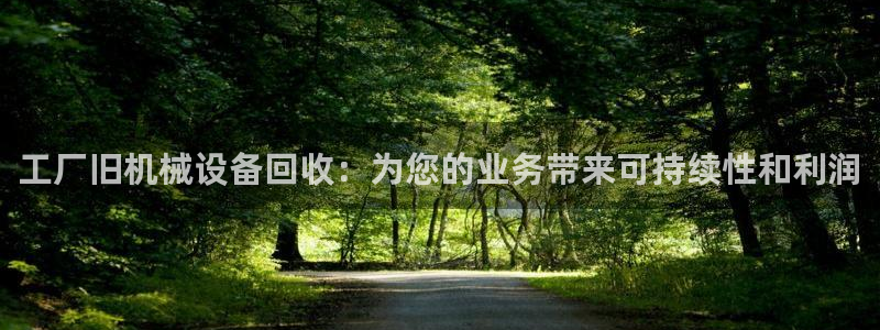 杏盛平台登录地址：工厂旧机械设备回收：为您的业务带来可持续性和利润