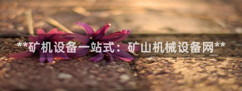 杏盛平台官网：**矿机设备一站式：矿山机械设备网**