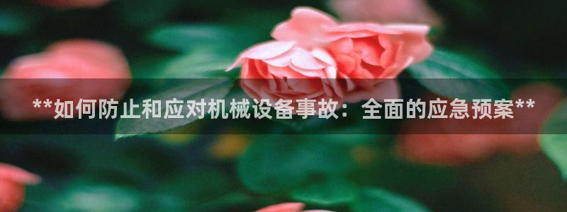 杏盛app下载：**如何防止和应对机械设备事故：全面的应急预案**