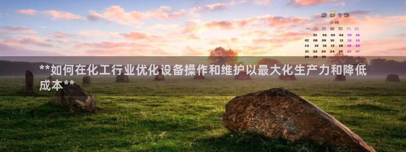 杏盛平台注册：**如何在化工行业优化设备操作和维护以最大化生产力和降低
成本**