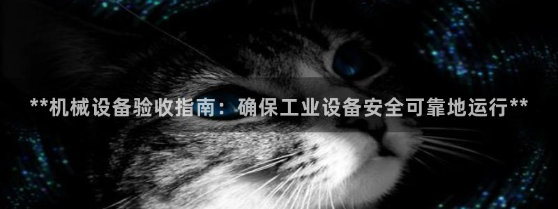 杏盛平台：**机械设备验收指南：确保工业设备安全可靠地运行**