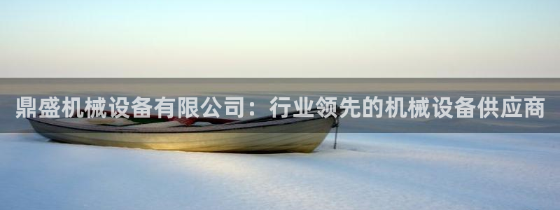 杏盛平台登录地址：鼎盛机械设备有限公司：行业领先的机械设备供应商