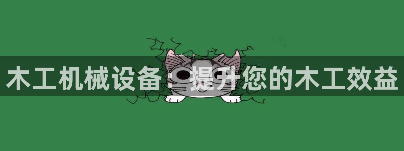杏盛平台上级：木工机械设备：提升您的木工效益