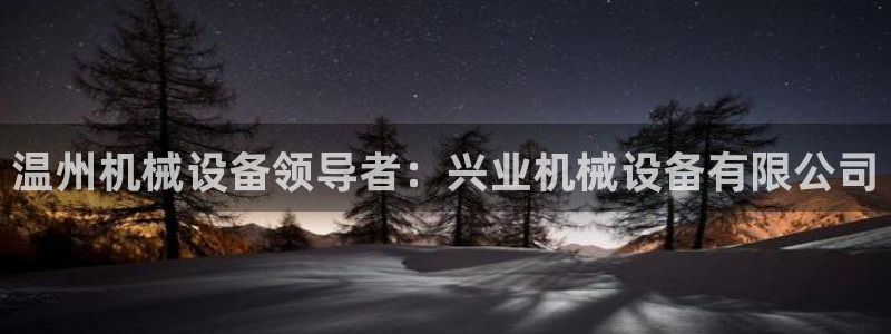 杏盛平台官网：温州机械设备领导者：兴业机械设备有限公司