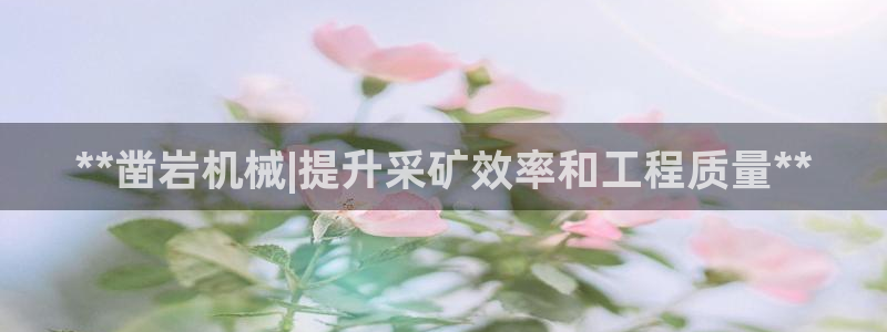 杏盛开户地址：**凿岩机械|提升采矿效率和工程质量**