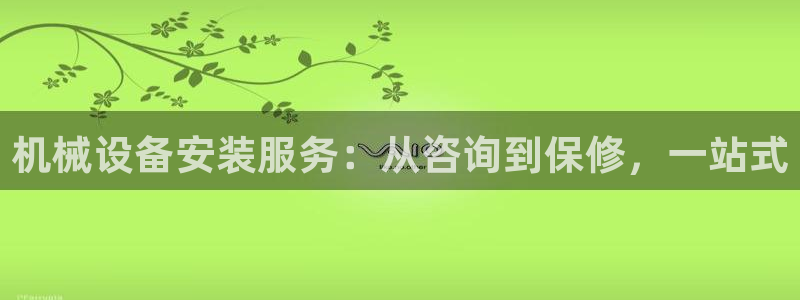 杏盛平台注册：机械设备安装服务：从咨询到保修，一站式