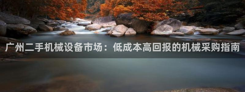 杏盛代理：广州二手机械设备市场：低成本高回报的机械采购指南
