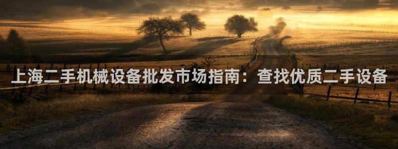 杏盛平台开户 贴吧：上海二手机械设备批发市场指南：查找优质二手设备