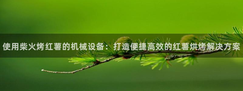 杏盛平台开户 贴吧：使用柴火烤红薯的机械设备：打造便捷高效的红薯烘烤解决方案
