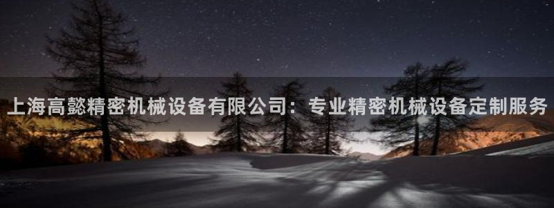 杏盛平台官网：上海高懿精密机械设备有限公